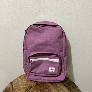 Herschel Purple/Pink Backpack Barely Used with Laptop Sleeve and Front Pockets